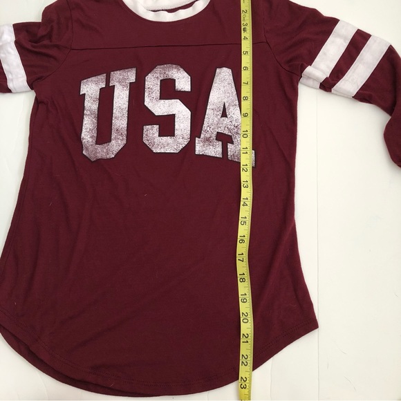 Stranded USA Maroon Baseball Tee - Picture 6 of 9